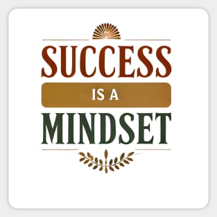 Success is a Mindset, Motivational Quote Sticker